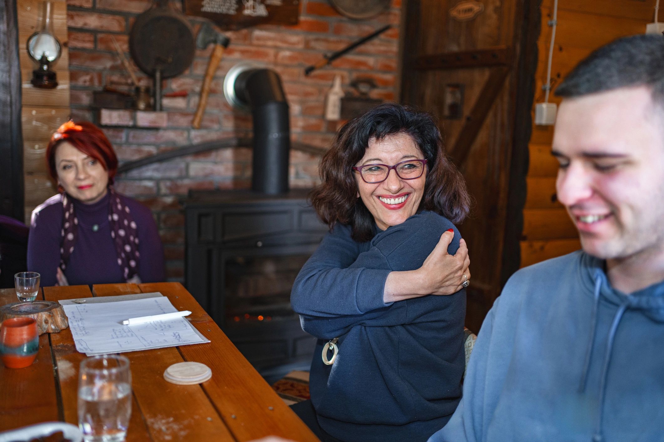 happy customer at distillery event