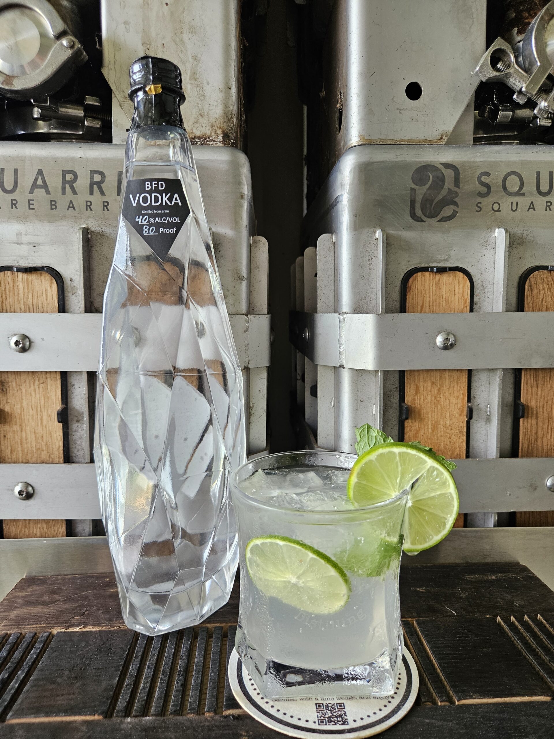 BFD Agave spirit served as a cocktail at the tasting room