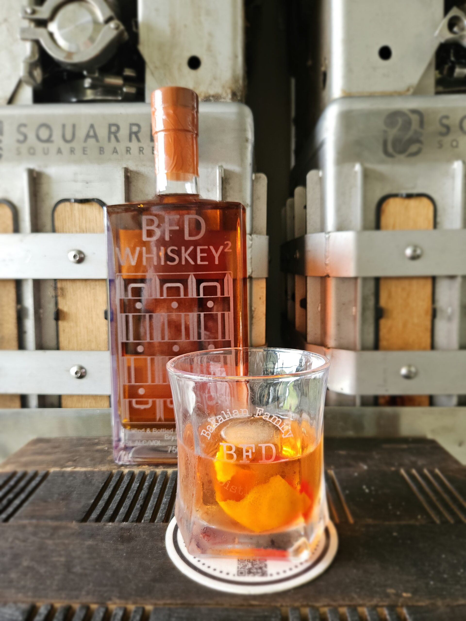 BFD whiskey cocktail served at the distillery